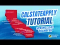 Spring 2027 Transfer CalStateApply Tutorial