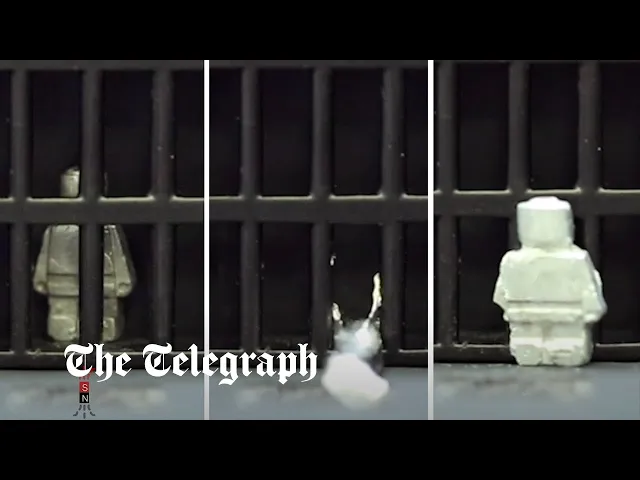 Scientists create 'shape-shifting' metal robot which melts through bars