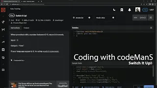 Codewars 8 kyu Switch It Up JavaScript