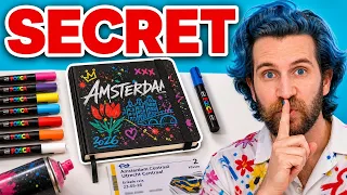 J'AI REMPLI UN CARNET ENTIER EN 6 JOURS À AMSTERDAM ! 🇳🇱 (Sketchbook Tour)