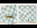 How to Crochet the Griddle Stitch Checkerboard Baby Blanket