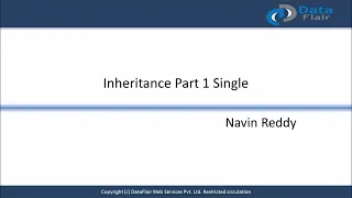 Java Inheritance Part-1 Single Inheritance