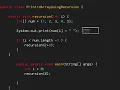 Print array using recursion
