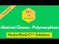 HackerRank Abstract Classes - Polymorphism problem solution in C C problems solutions