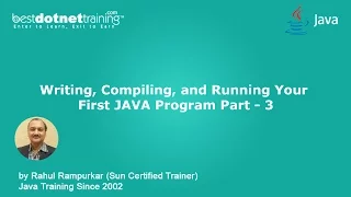 Write a Java Program use Notepad and Compiling Running - Part