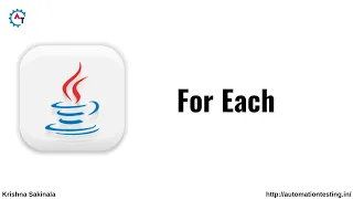 For Each Loop in Java Java Tutorial For Beginners Enhanced For Loop in Java