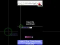 Input coordinate manualy in autocad