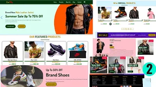 How To Make Ecommerce Website Using HTML CSS JavaScript Full Responsive Ecommerce Course FREE