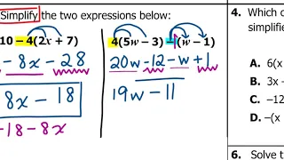 Algebra 1 Midterm Review pg 1