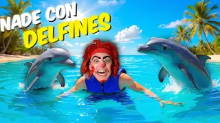LAPIZIN NADA CON DELFINES!!