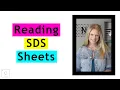 HOW TO READ SDS SHEETS IN CHEMISTRY LAB SAFETY