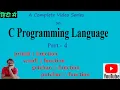 C Programming Language Part 4 in Hindi Printf Function Scanf Function getchar PremnArya