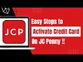 How To Activate JCPenney Credit Card Account - JC Penney Credit Card Activation