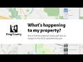 How to find changes to my parcel in the Snoqualmie King County Sub Area Plan