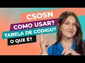 CSOSN o que e COMO usar e tabela de codigos