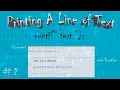Introduction to C programming Printing a Line of Text