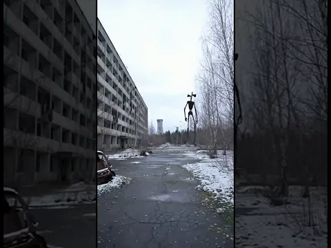 The Monster Sirenhead in chernobyl Town (Horror Short Film)#sirenhead