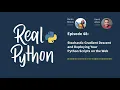Stochastic Gradient Descent and Deploying Your Python Scripts on the Web Real Python Podcast
