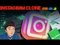 Full Working Instagram Clone from Scratch HTML CSS JavaScript Tutorial