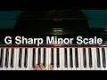 G Sharp Minor Scale Piano Natural Harmonic Melodic