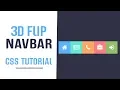 Navbar With 3D Flip Effect CSS Navbar CSS Tutorials