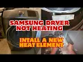 How to Fix Samsung Electric Dryer Not Heating Everything Works No Heat Model