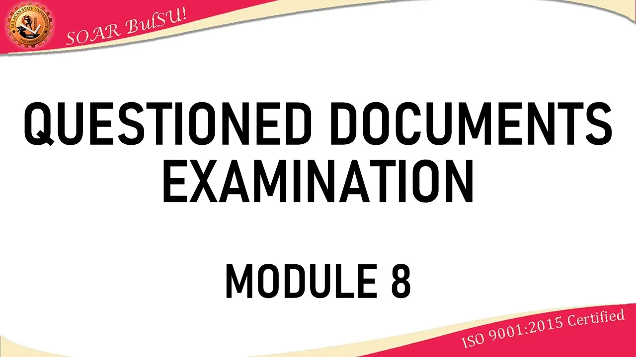 WRITING SURFACES | QUESTIONED DOCUMENT EXAMINATION