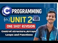 C Programming Unit 2 Control Structures Arrays Loops Functions