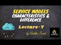 Service models Characteristics and difference Cloud Computing Lec-7 Ankita Sood
