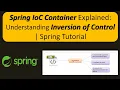 Spring IoC Container Explained Understanding Inversion of Control Spring Tutorial