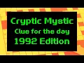 How to Solve a Cryptic Crossword from 1992 - Clue for the day