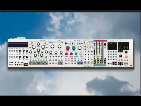 NO AI🚫- Glass Clouds - VCV Rack Ambient Music for Relaxation - 4Hz Binaural Beats