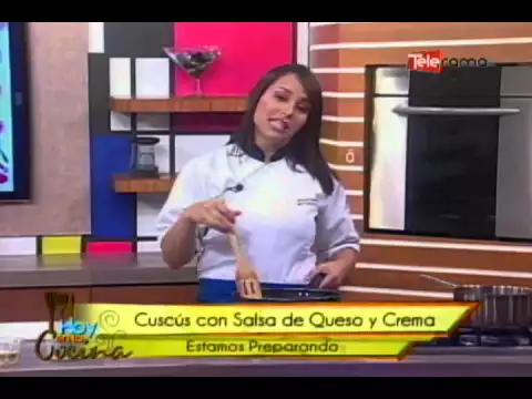 Cuscús con salsa de queso y crema