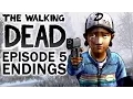 Download Lagu WALKING DEAD SEASON 2 - ALL EPISODE 5 ENDINGS NO GOING BACK TWD