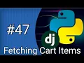 Fetching Cart Items E-commerce Website Python Django Tutorials In Hindi