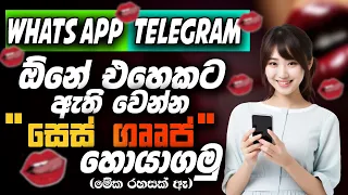 revealed sinhala telegram u0026 whatsapp groups