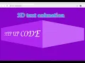 3D text marquee animation effect by using HTML CSS