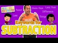 Keywords for Subtraction Music for Math Homeschool Learning Song Preschool and Kindergarten