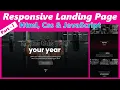 Responsive Landing Page using Html Css JavaScript for GYM Part-I JavaScript Projects