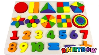 Download Best Learn Shapes \u0026 Numbers Puzzle | Preschool Toddler Learning Toy Video MP3