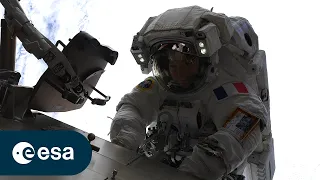 Sophie Adenot's third spacewalk | U.S. Spacewalk 99 (Official broadcast)