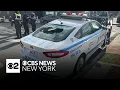 11 NYPD vehicles damaged outside precinct in Queens