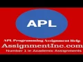 APL Programming Assignment Help