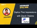 Mastering Zephyr RTOS First Impressions Features and Live Coding