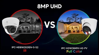 Dahua IPC- W3849H-AS-PV Full Color 8MP VS W2831EN-S-S2 IR IP Camera