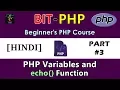 HINDI BIT-PHP Beginner s PHP Course Part PHP Variables and echo function