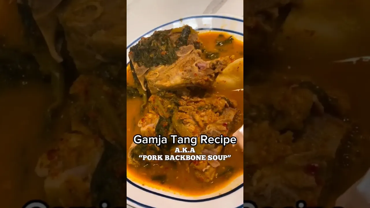 Pork Bone Soup Recipe   Gamjatang 