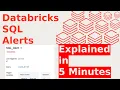 Databricks SQL Alerts Explained in 5 Minutes