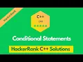 HackerRank Conditional Statements problem solution in C C solutions Programmingoneonone