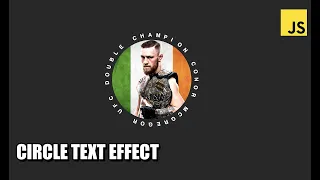 Circle Text Effect JavaScript Tutorial How to make Circle Animation